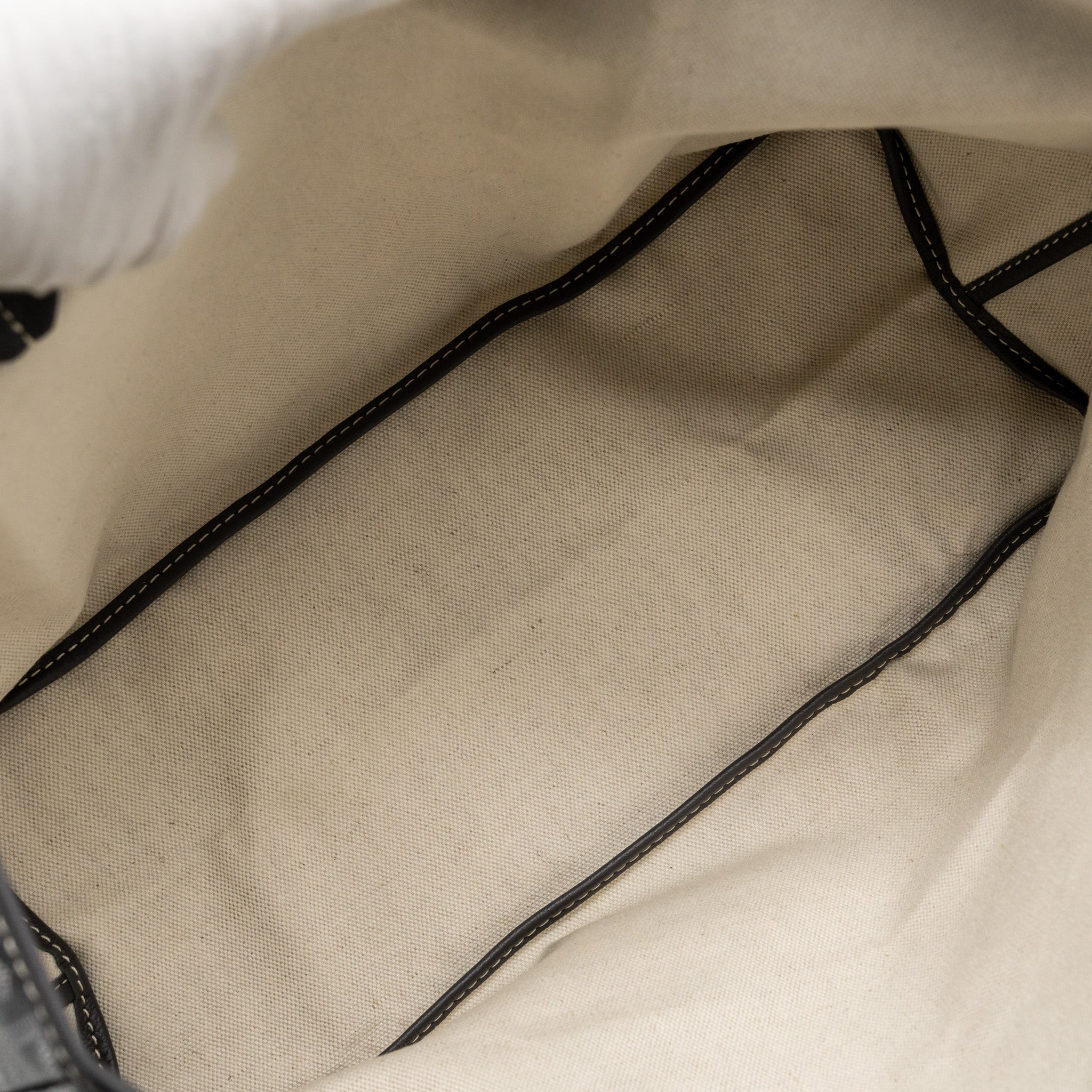 GOYARD SAINT LOUIS PM TOTE GOYARDINE CANVAS / CALFSKIN GREY