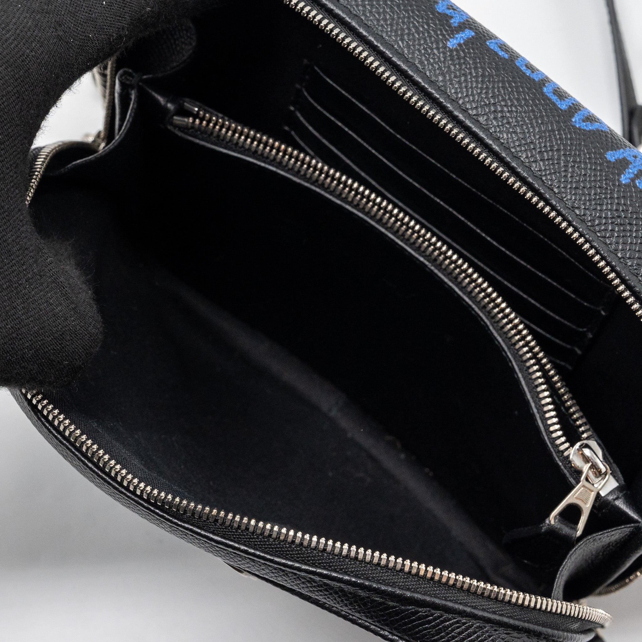 BALENCIAGA BB CAMERA BAG LEATHER BLACK/MULTICOLOUR SHW