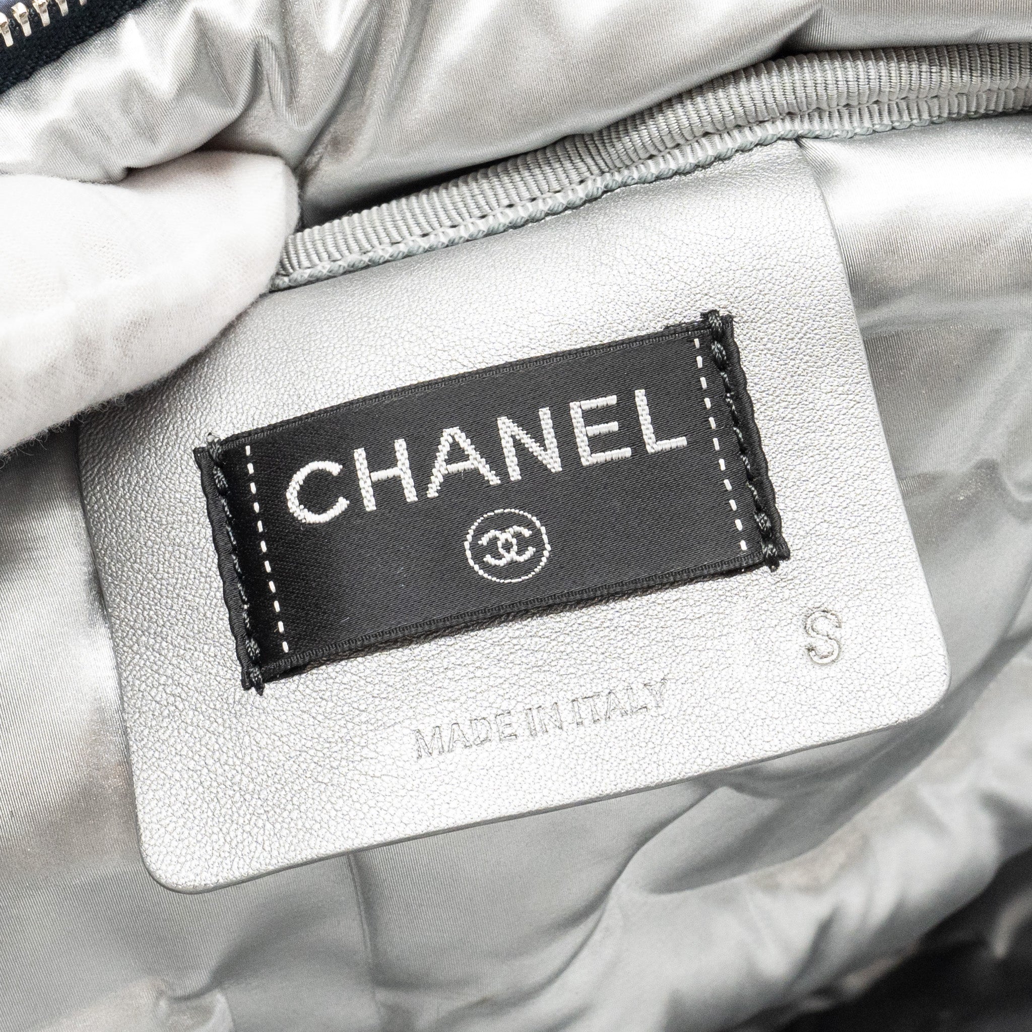 CHANEL DOUDONE PADDED BACKPACK NYLON DARK GREY SHW