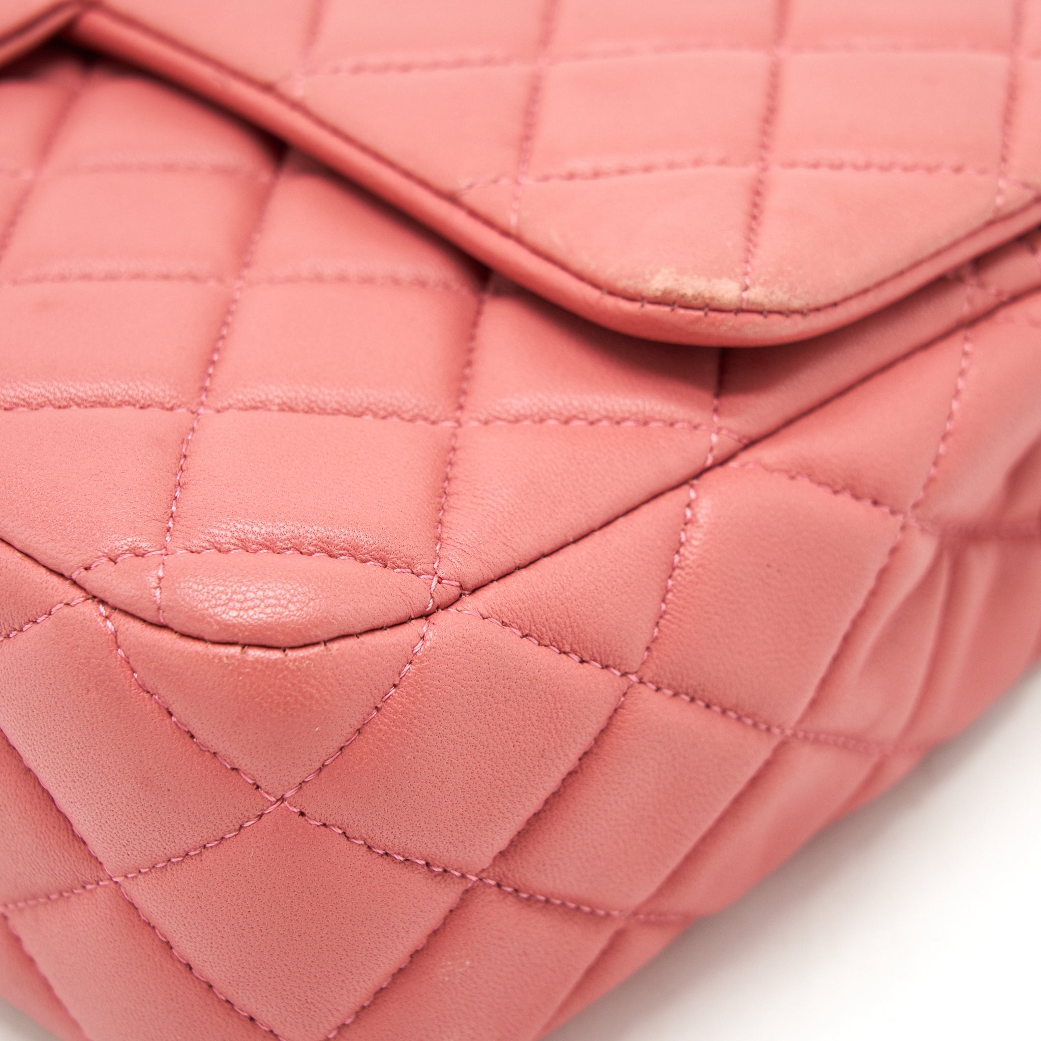 CHANEL LIMITED CHARM FLAP BAG LAMBSKIN PINK LGHW