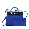 HERMES HERBAG ZIP 31 BAG BLUE ELECTRIC/ BLUE INDIGO WITH TWILLY