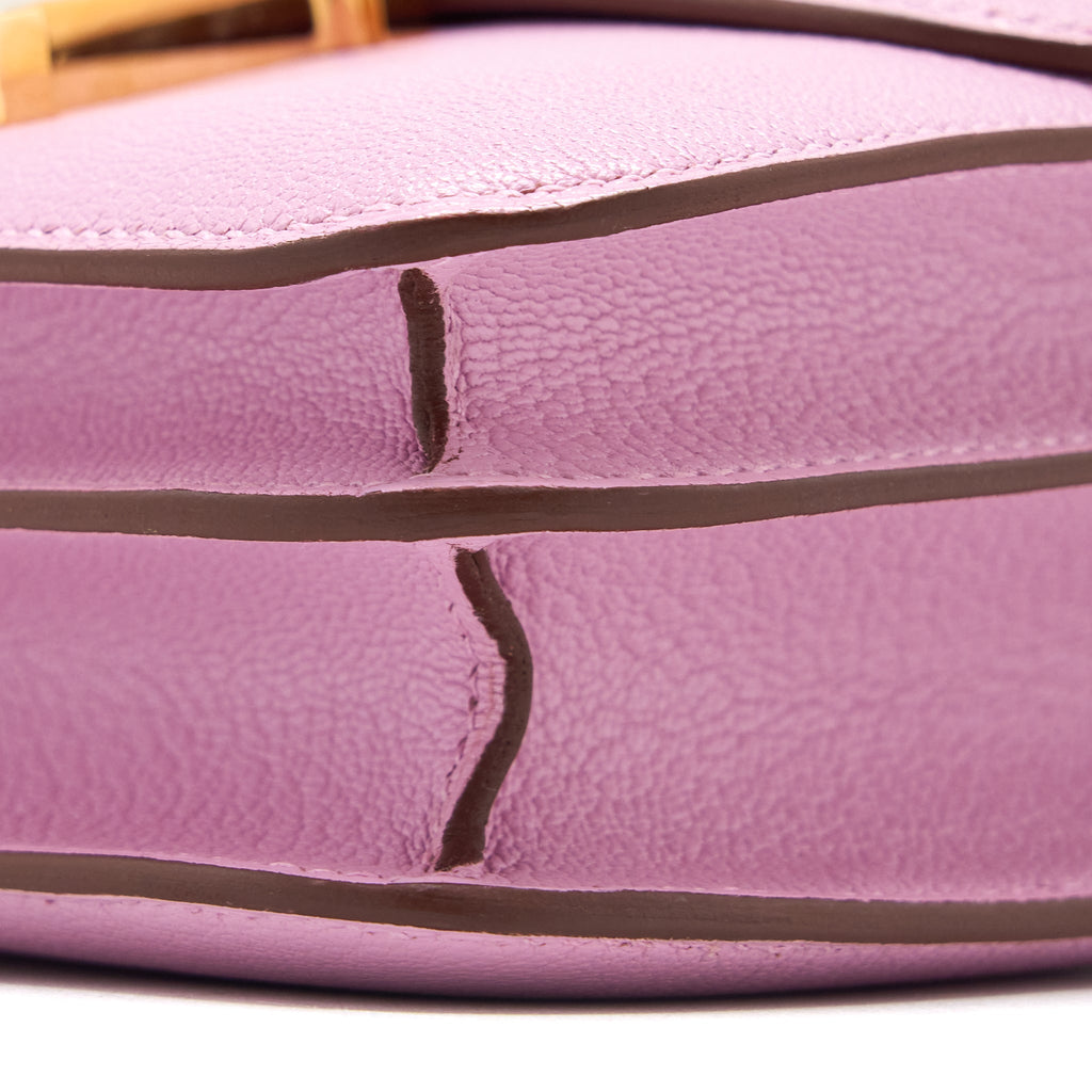 HERMES MINI CONSTANCE CHÈVRE MYSORE X9 MAUVE SYLVESTRE RGHW