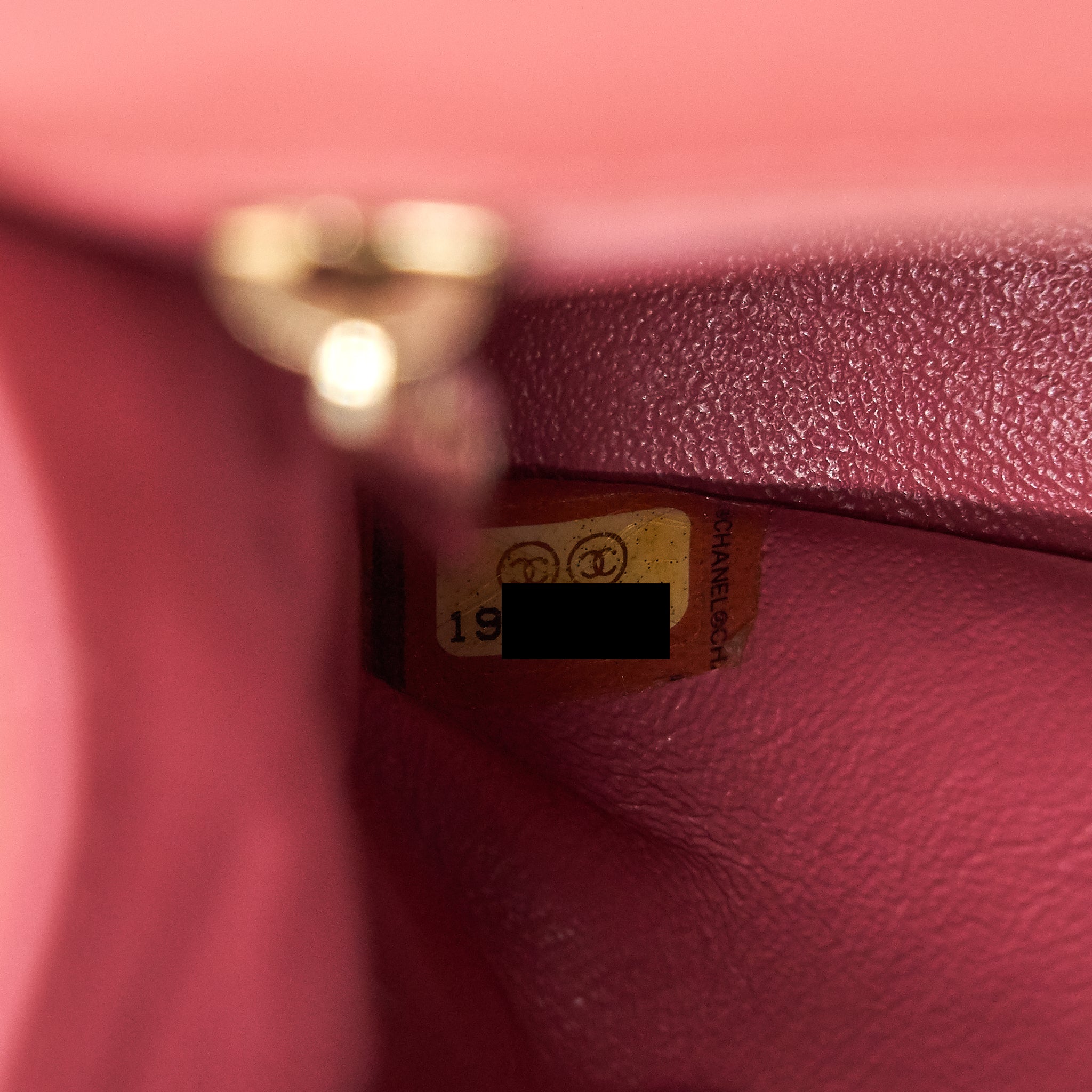 CHANEL LIMITED CHARM FLAP BAG LAMBSKIN PINK LGHW