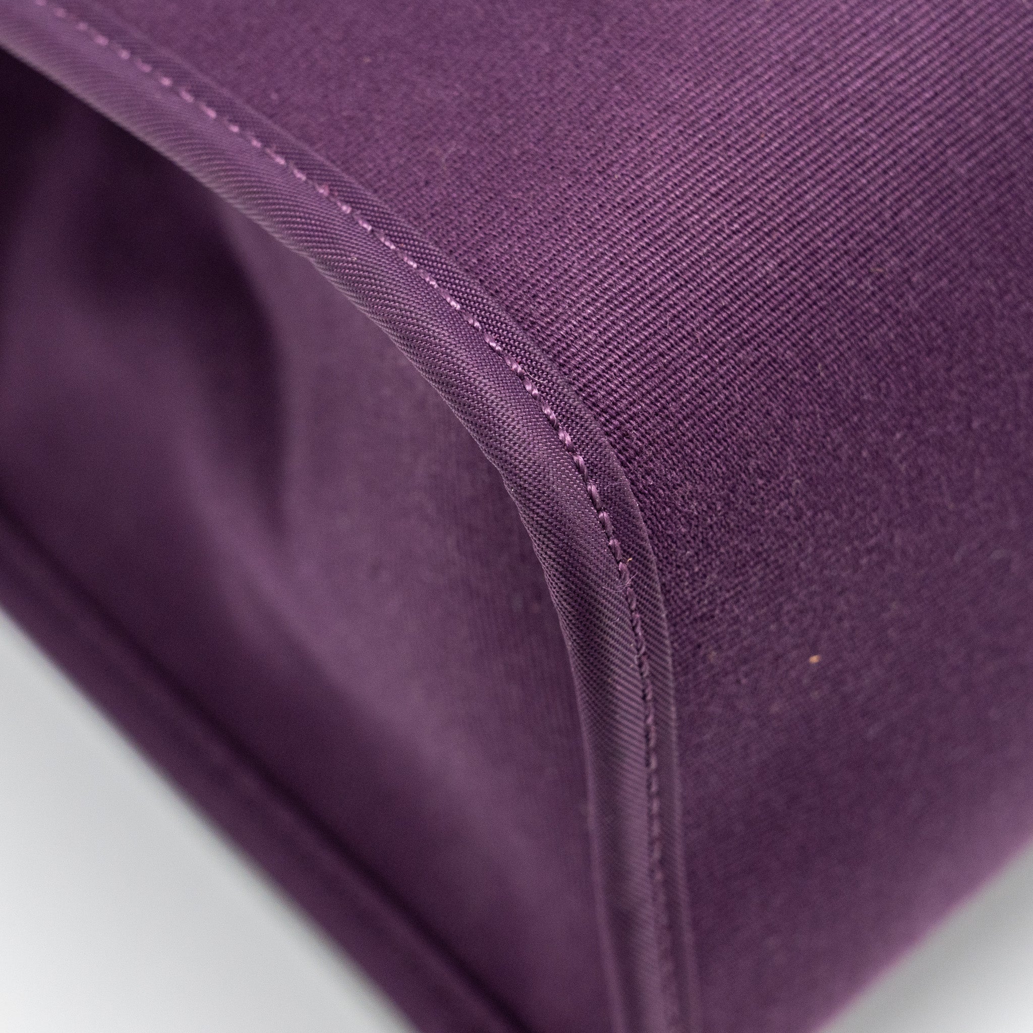 HERMES HERBAG 31 ZIP BAG CANVAS / HUNTER LEATHER CASSIS PURPLE SHW