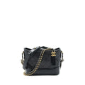 CHANEL SMALL HOBO GABRIELLE CALFSKIN BLACK GHW