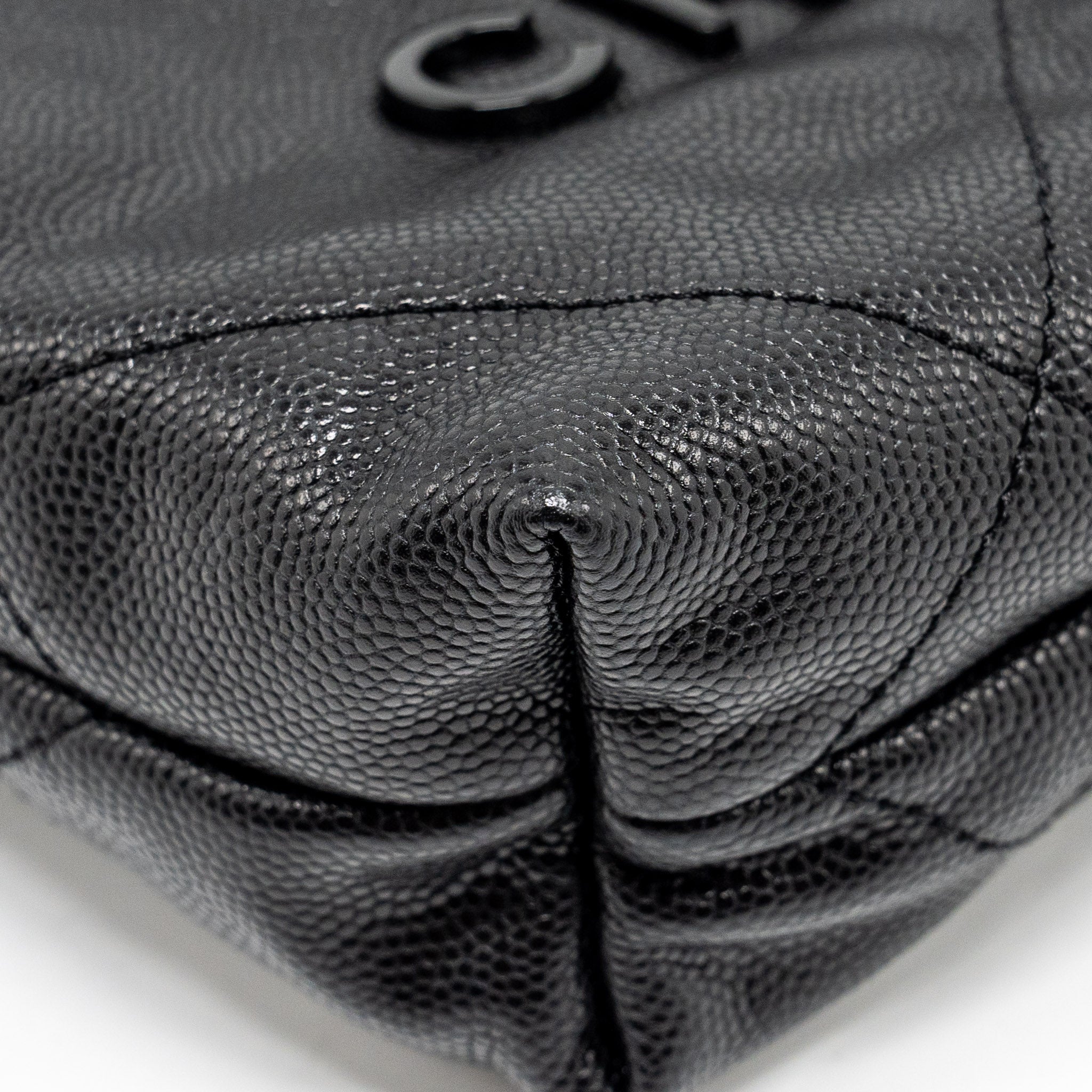 CHANEL MINI 22 BAG CAVIAR BLACK GHW (MICROCHIP)