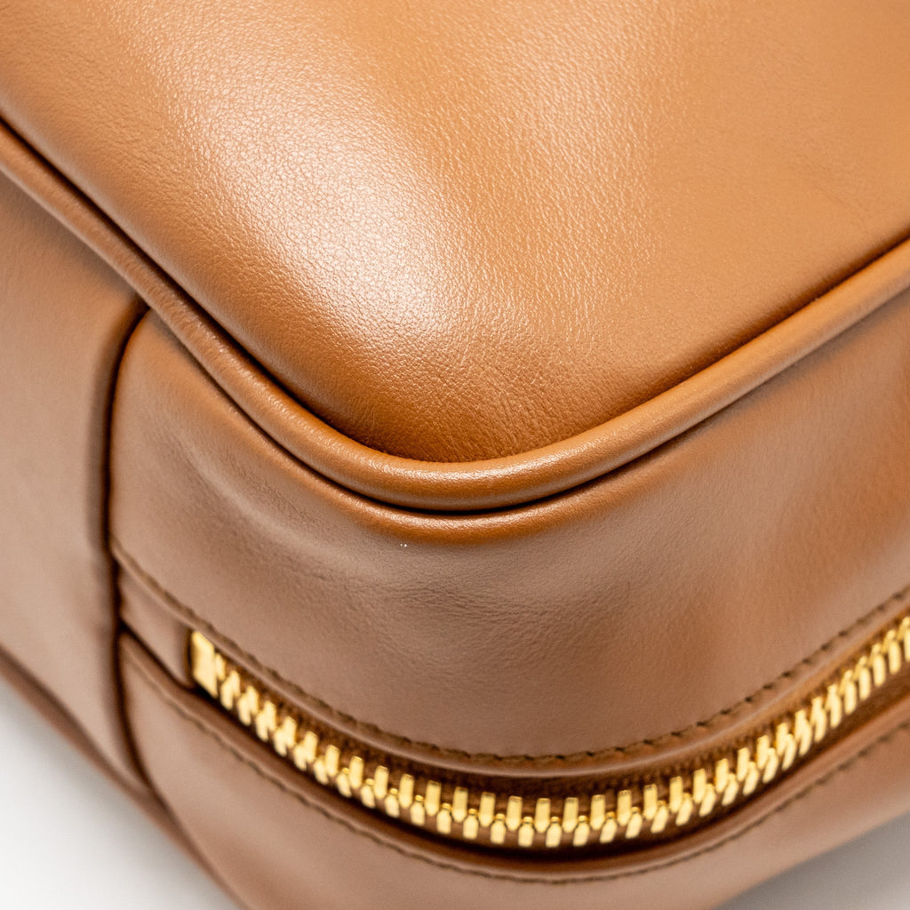 MIU MIU LARGE BEAU BAG CALFSKIN COGNAC GHW