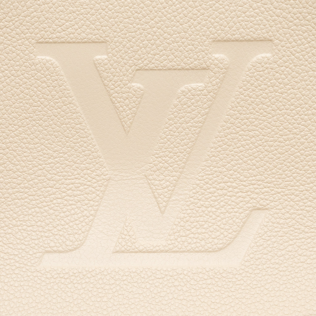 LOUIS VUITTON ONTHEGO MM EMPREINTE LEATHER WHITE GHW (NEW VERSION)