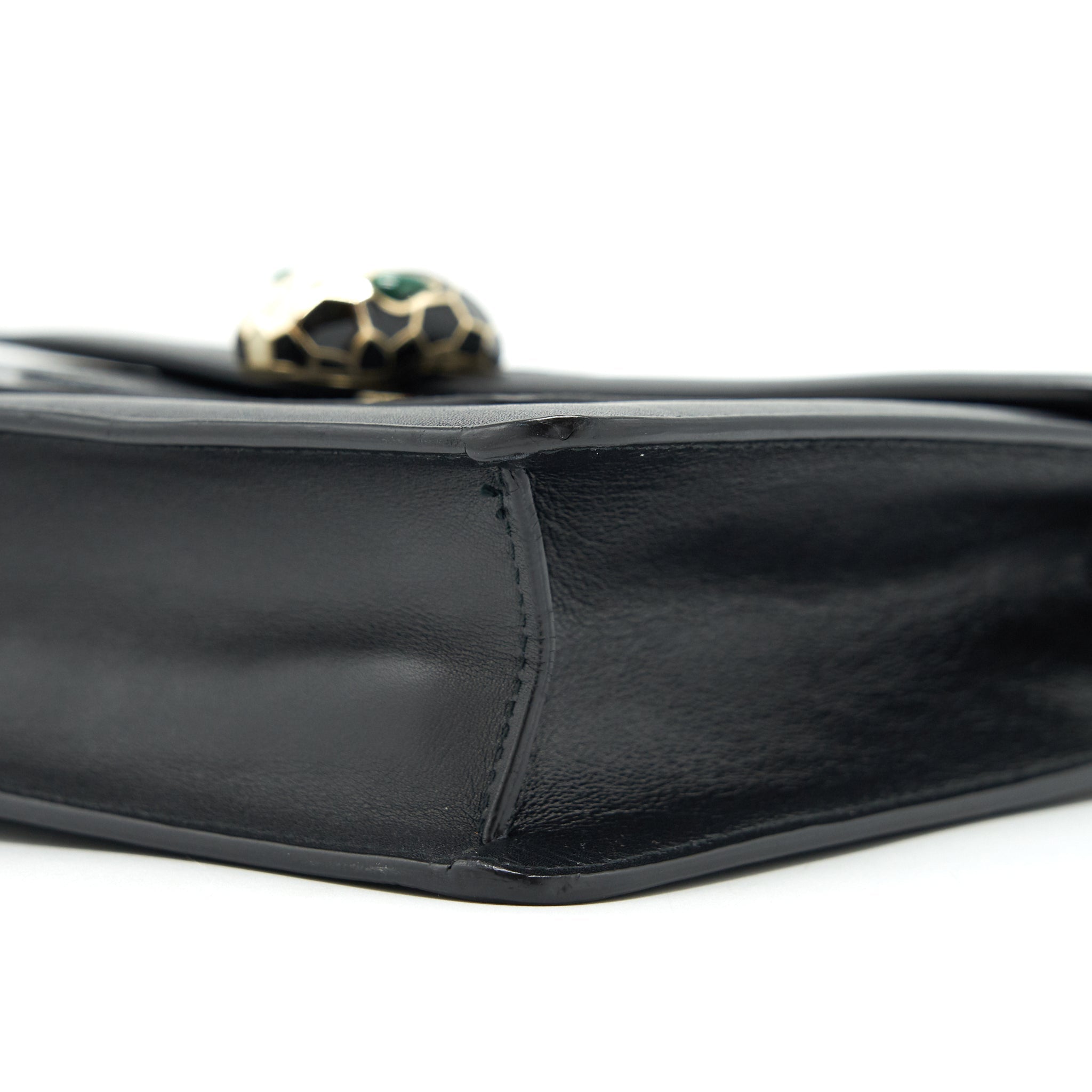 BVLGARI SERPENTI FOREVER FLAP BAG LARGE BLACK GHW