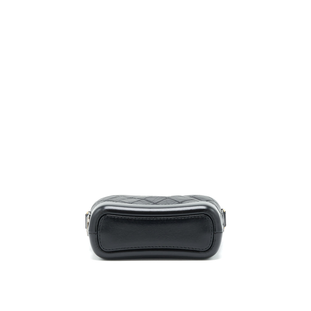 CHANEL SMALL HOBO GABRIELLE CALFSKIN BLACK GHW