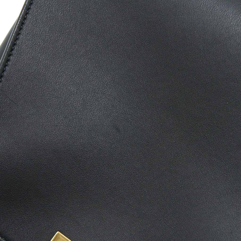 FENDI SMALL PEEKABOO ICONIC BAG CALFSKIN BLACK GHW