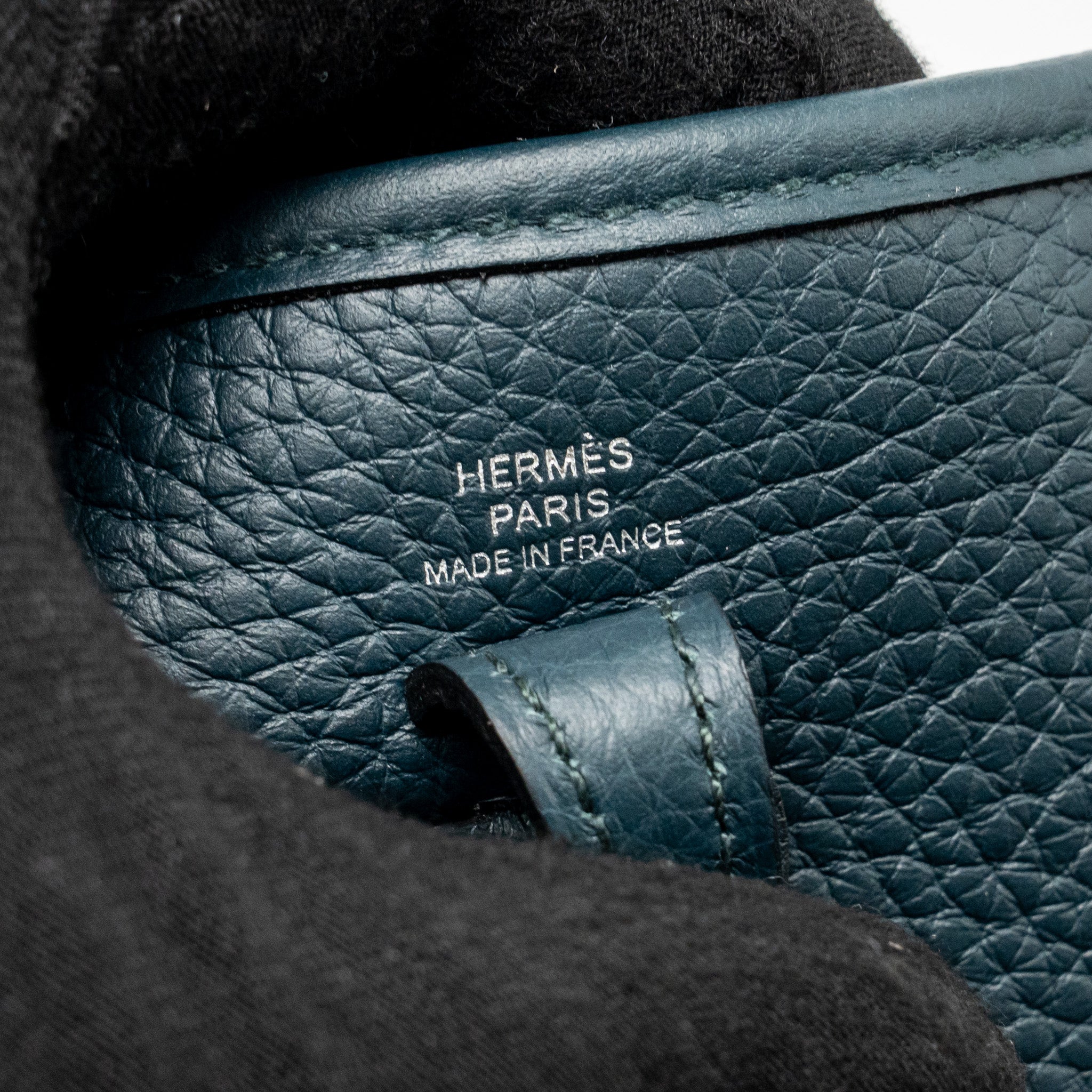 HERMES MINI EVELYNE CLEMENCE VERT CYPRES SHW