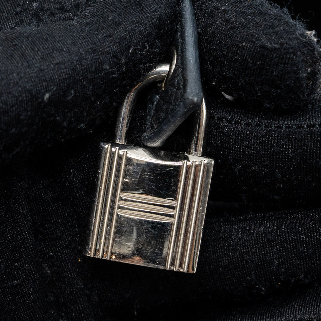 HERMES PICOTIN 22 BAG CLEMENCE BLACK SHW