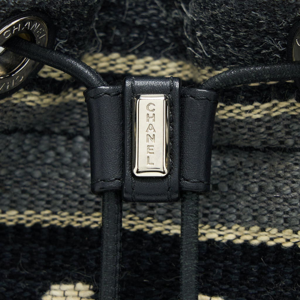 CHANEL RUE CAMBORNE BUCKET BAG FABRIC MULTICOLOUR SHW