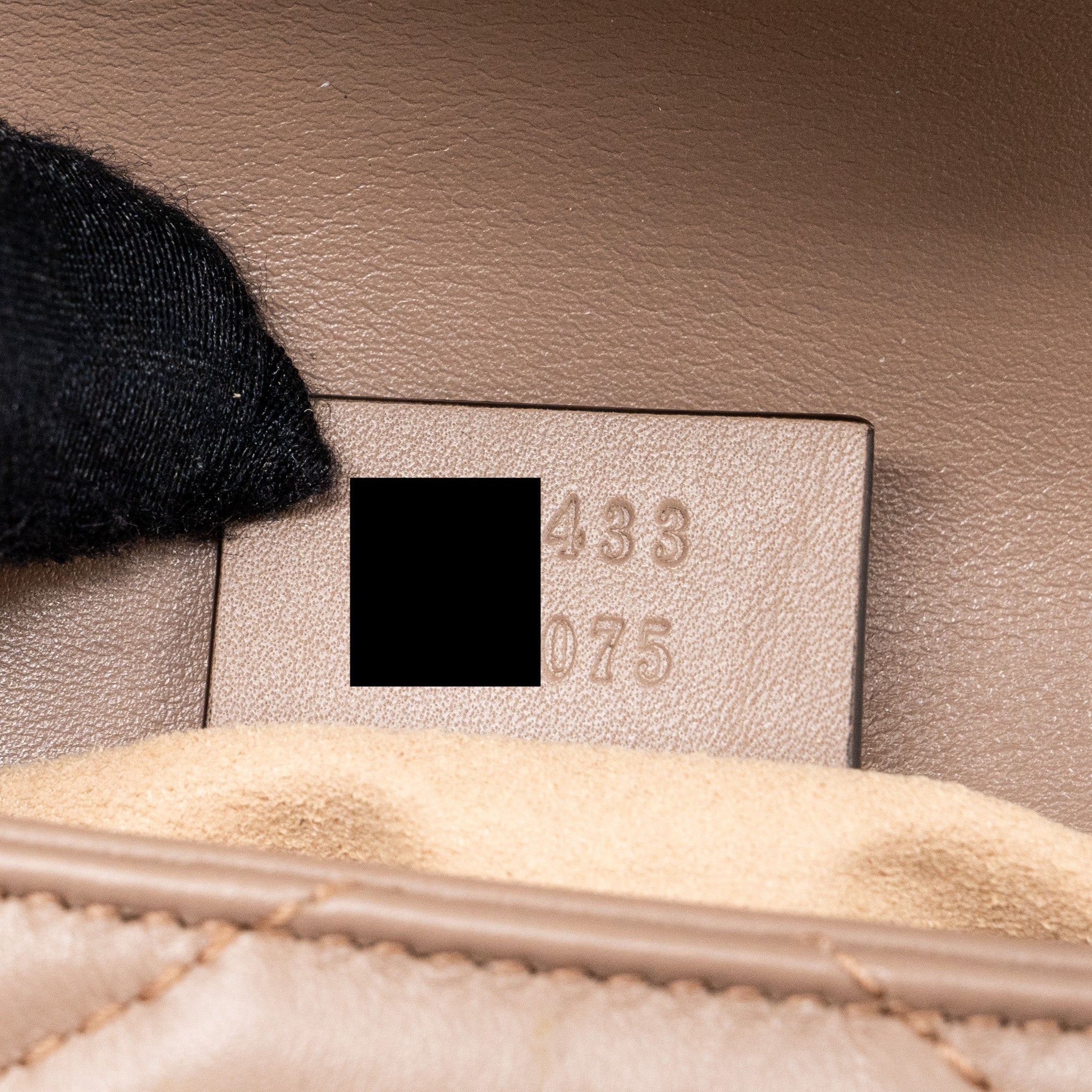 GUCCI SUPER MINI GG MARMONT BAG CALFSKIN BEIGE GHW