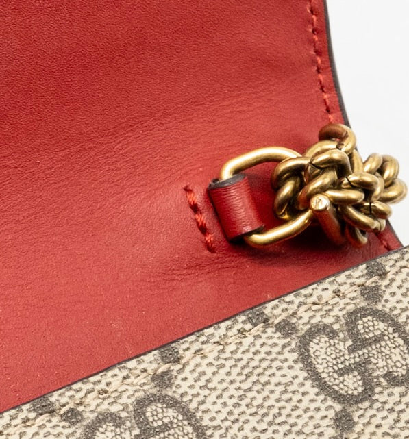 GUCCI SUPREME MINI BAG CHERRIES GG SUPREME CANVAS GHW