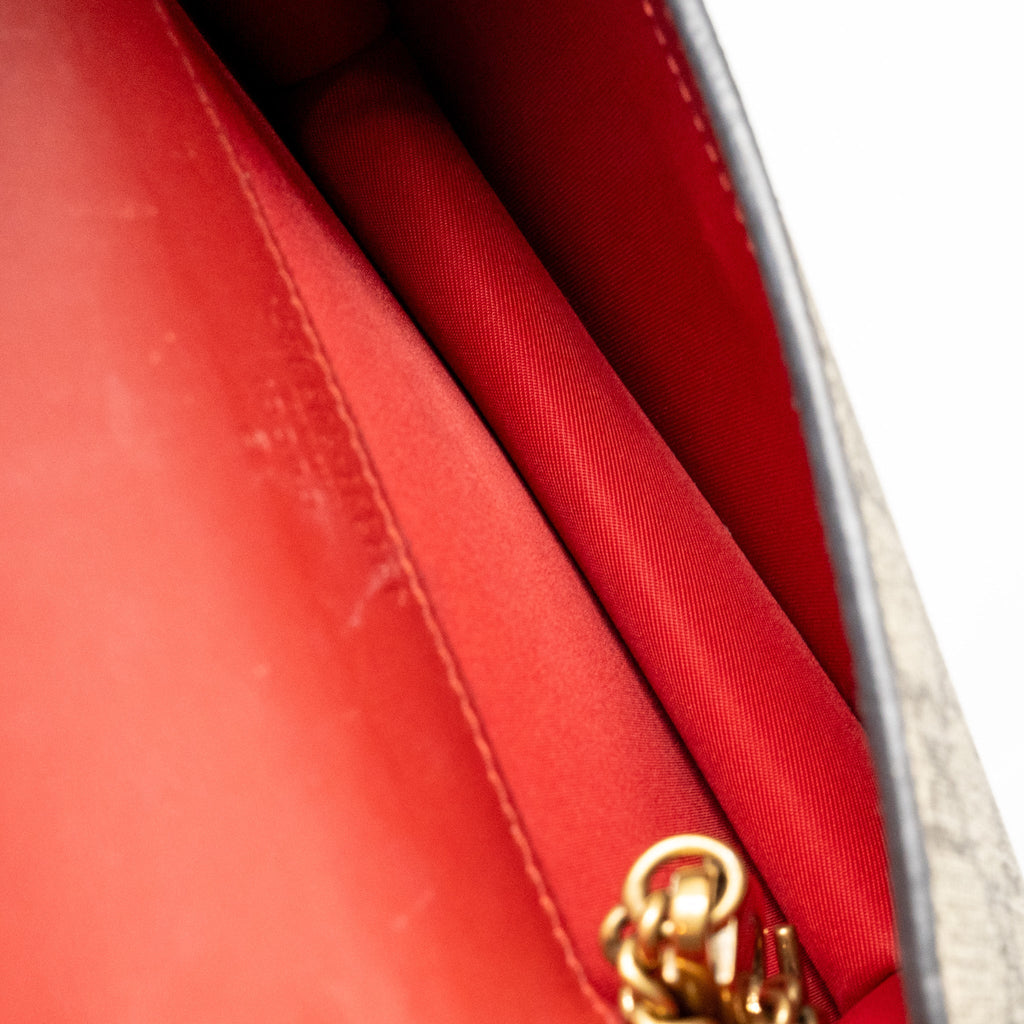 GUCCI SUPREME MINI BAG CHERRIES GG SUPREME CANVAS GHW