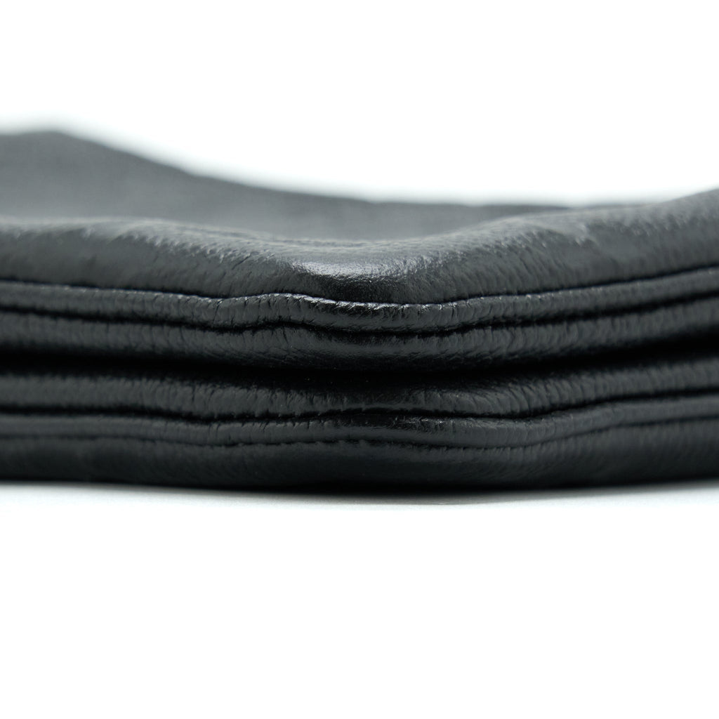 LOUIS VUITTON DOUBLE ZIP POCHETTE MONOGRAM EMPREINTE BLACK GHW