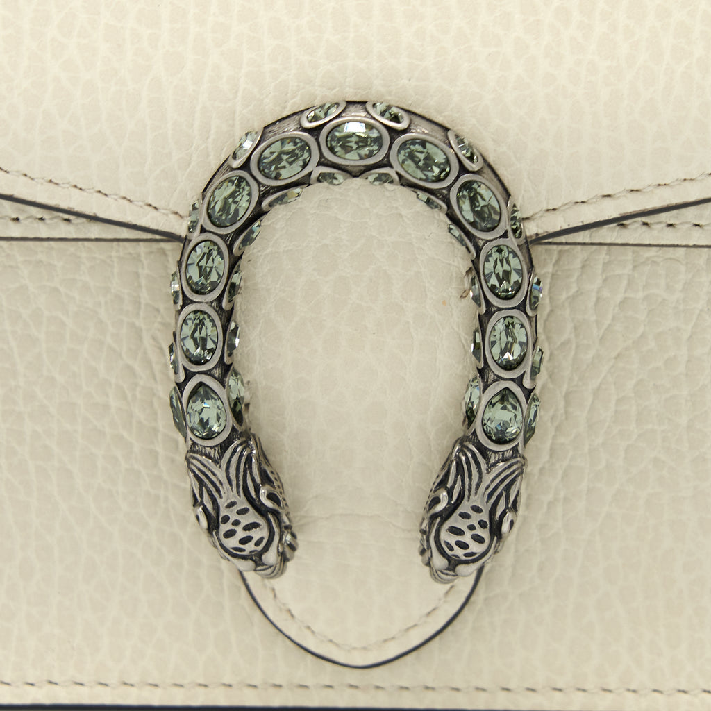 GUCCI SUPER MINI DIONYSUS CALFSKIN WHITE SHW