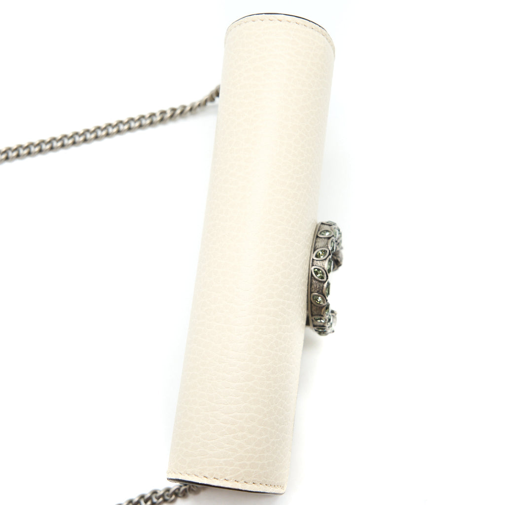 GUCCI SUPER MINI DIONYSUS CALFSKIN WHITE SHW