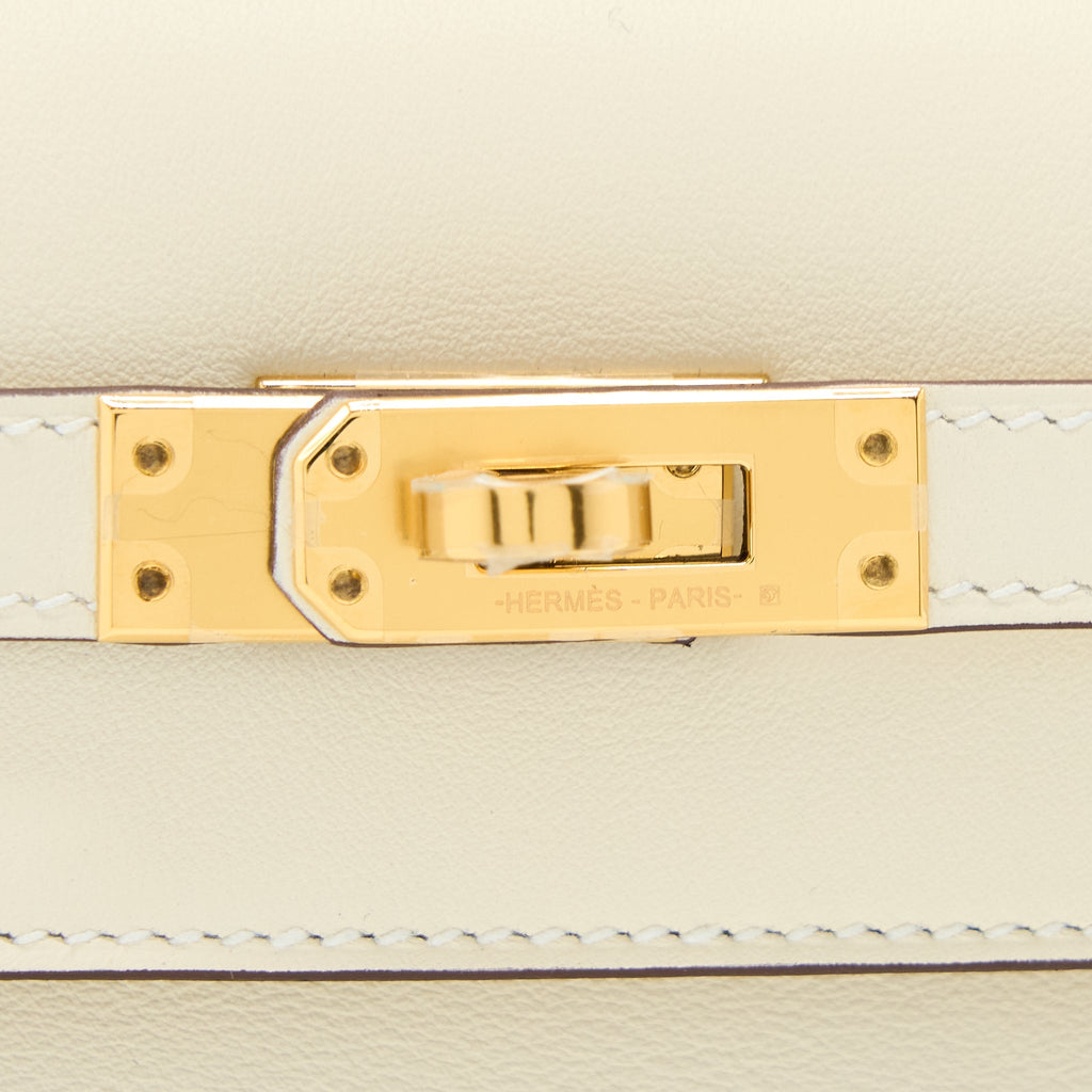 HERMES KELLY POCHETTE SWIFT NATA GHW