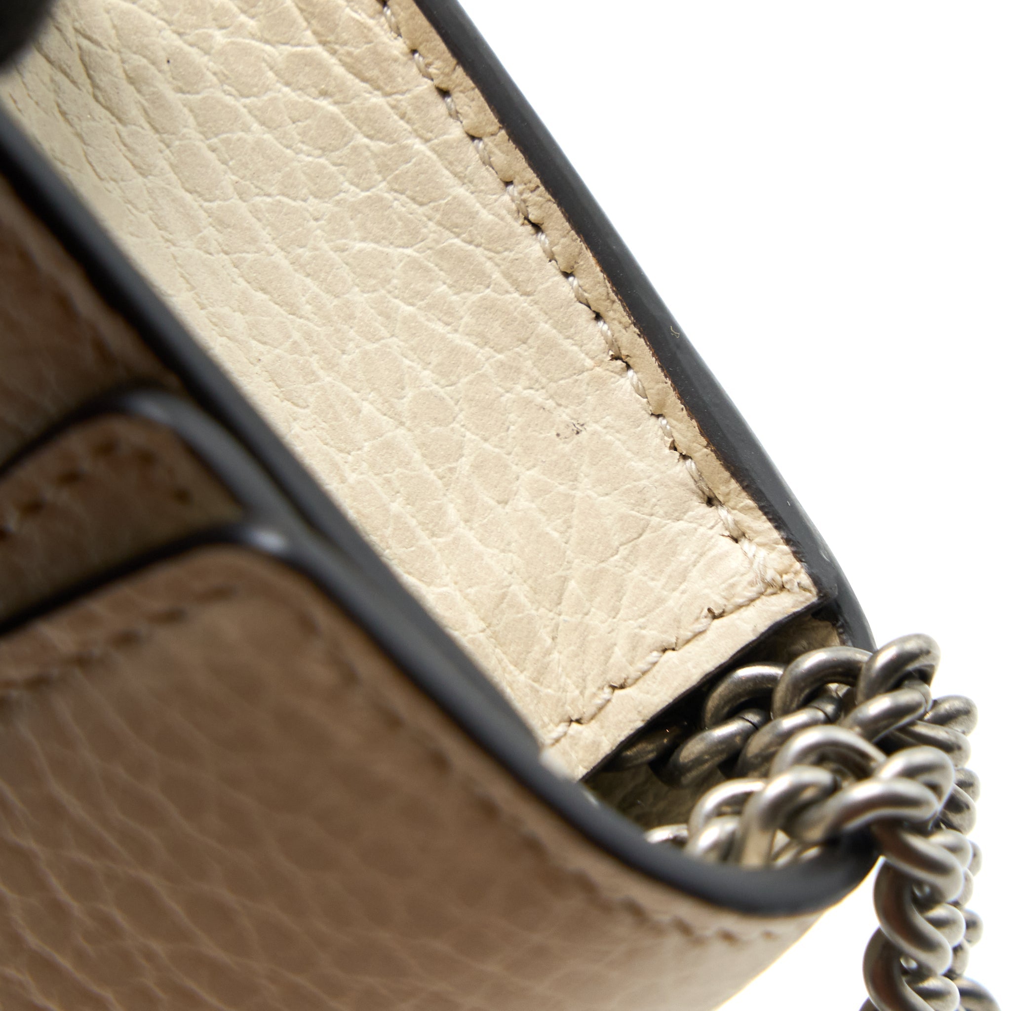 GUCCI SUPER MINI DIONYSUS CALFSKIN WHITE SHW