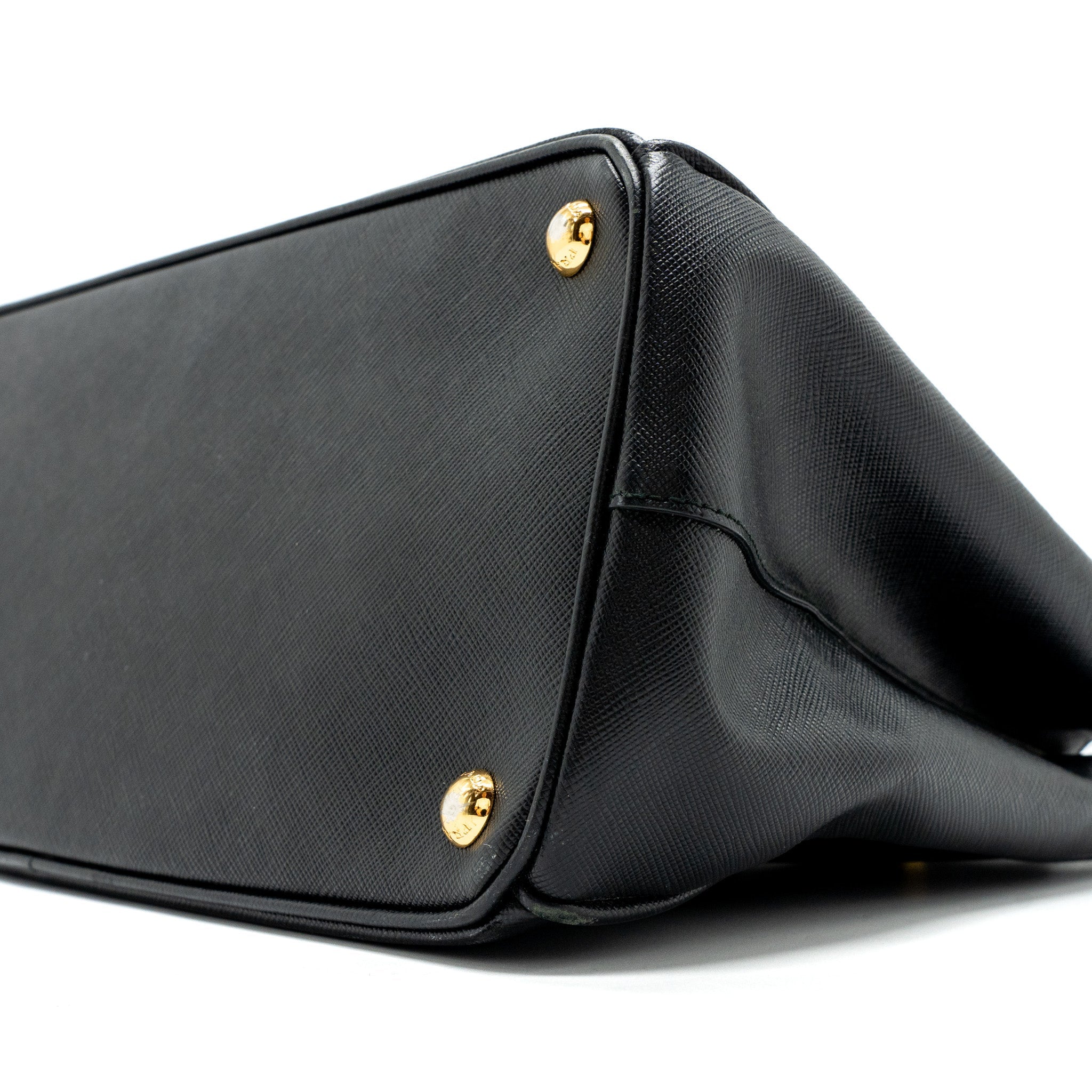 PRADA SAFFIANO TOTE BAG CALFSKIN BLACK GHW