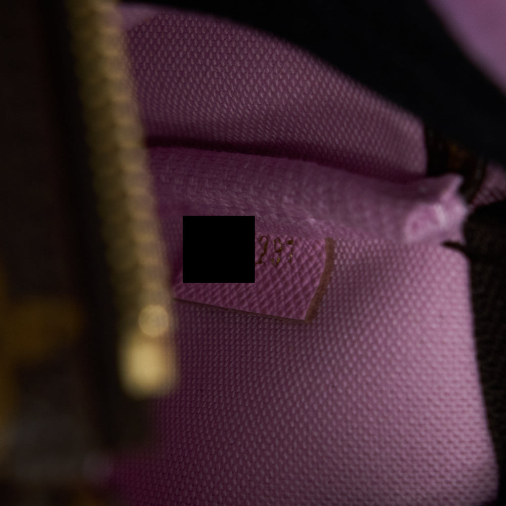 LOUIS VUITTON MINI POCHETTE LIMITED EDITION MONOGRAM CANVAS / PINK GHW