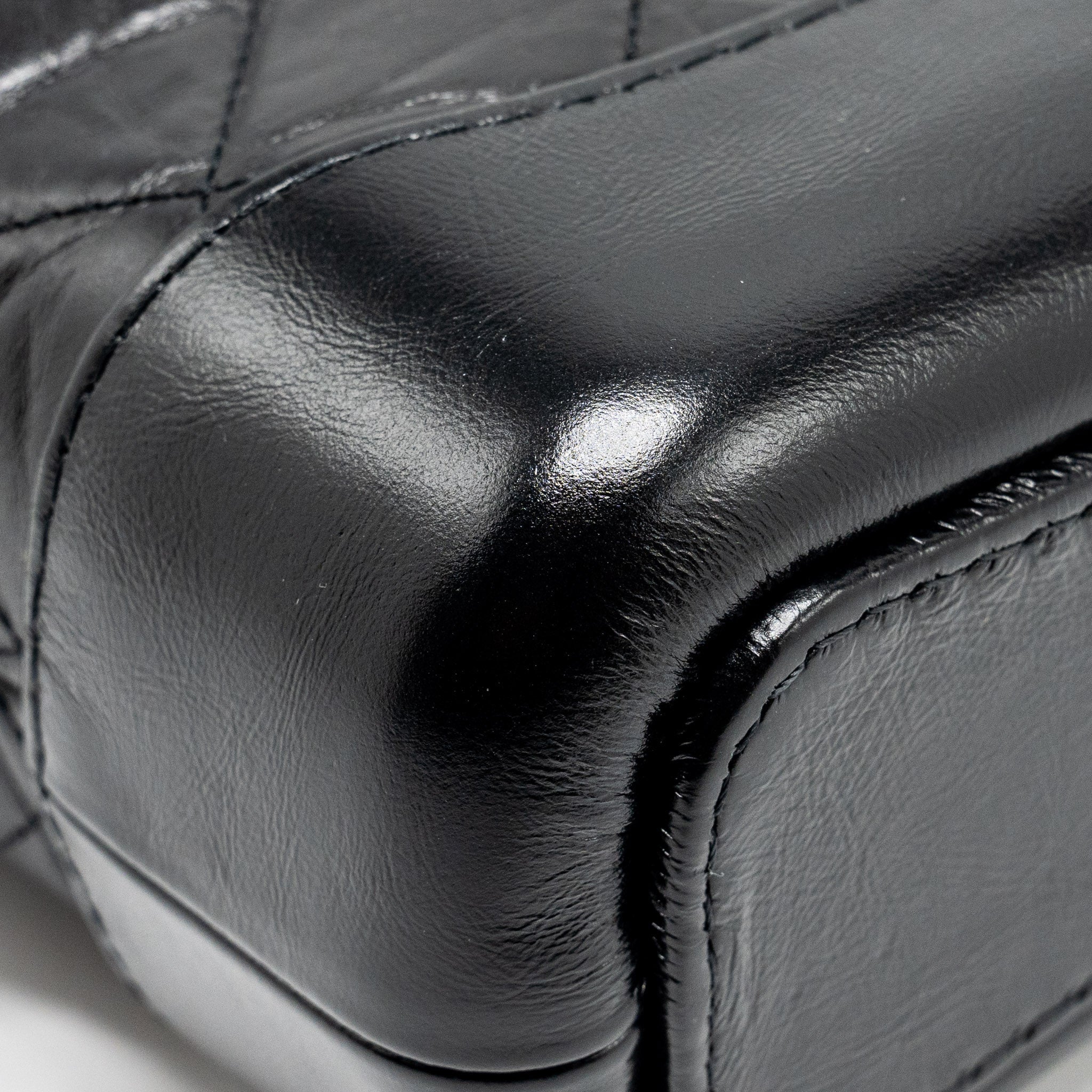 CHANEL SMALL GABRIELLE HOBO BAG AGED CALFSKIN SO BLACK