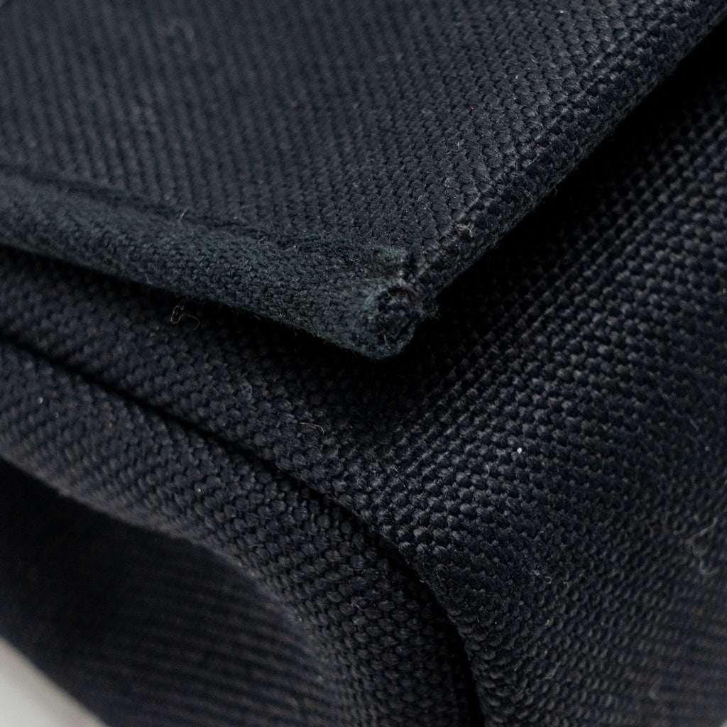 HERMES HERBAG MINI CANVAS/HUNTER LEATHER BLACK GHW