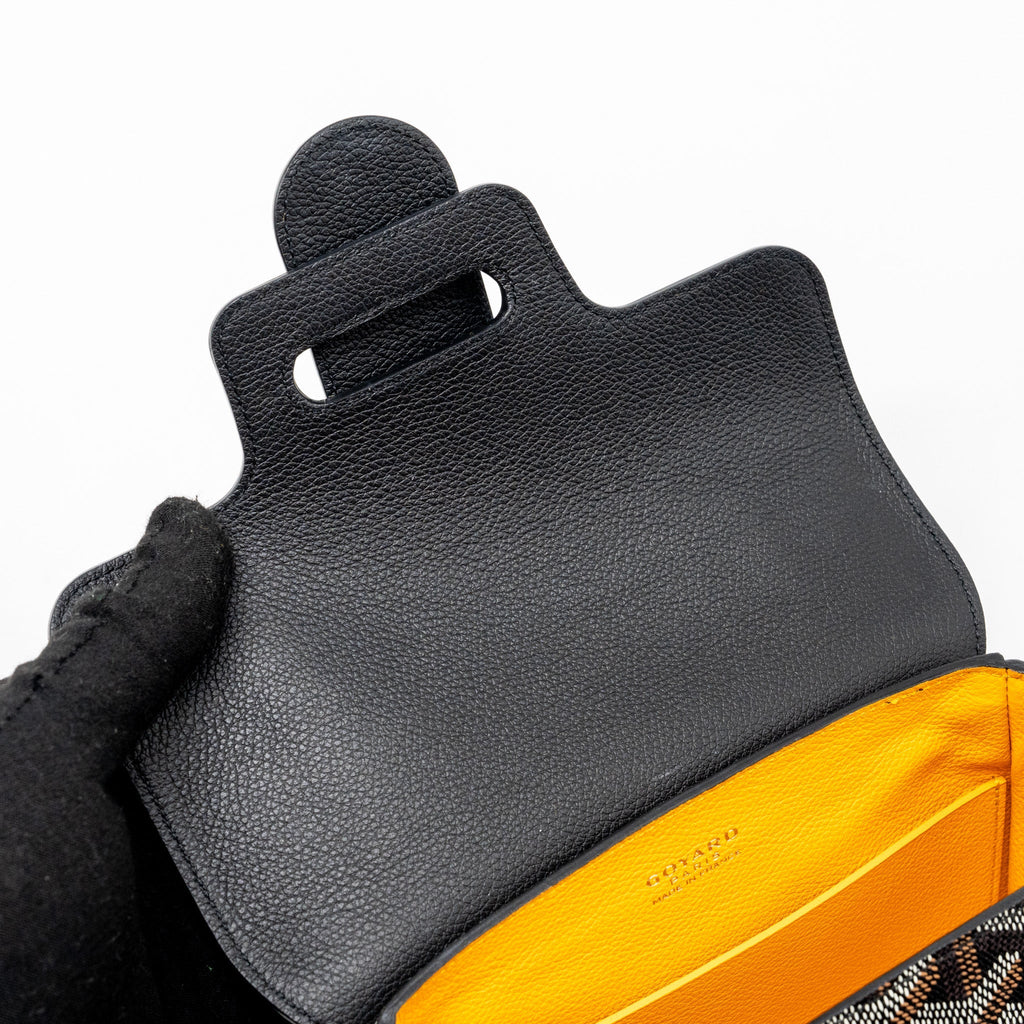 GOYARD SAIGON MINI GOYARDLINE CANVAS BLACK/MULTICOLOUR SHW