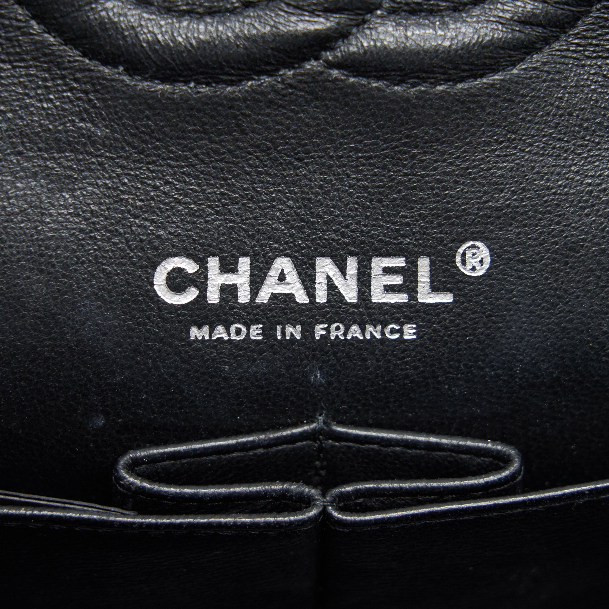 CHANEL PATENT LEATHER MEDIUM CLASSIC DOUBLE FLAP BAG BLACK SHW