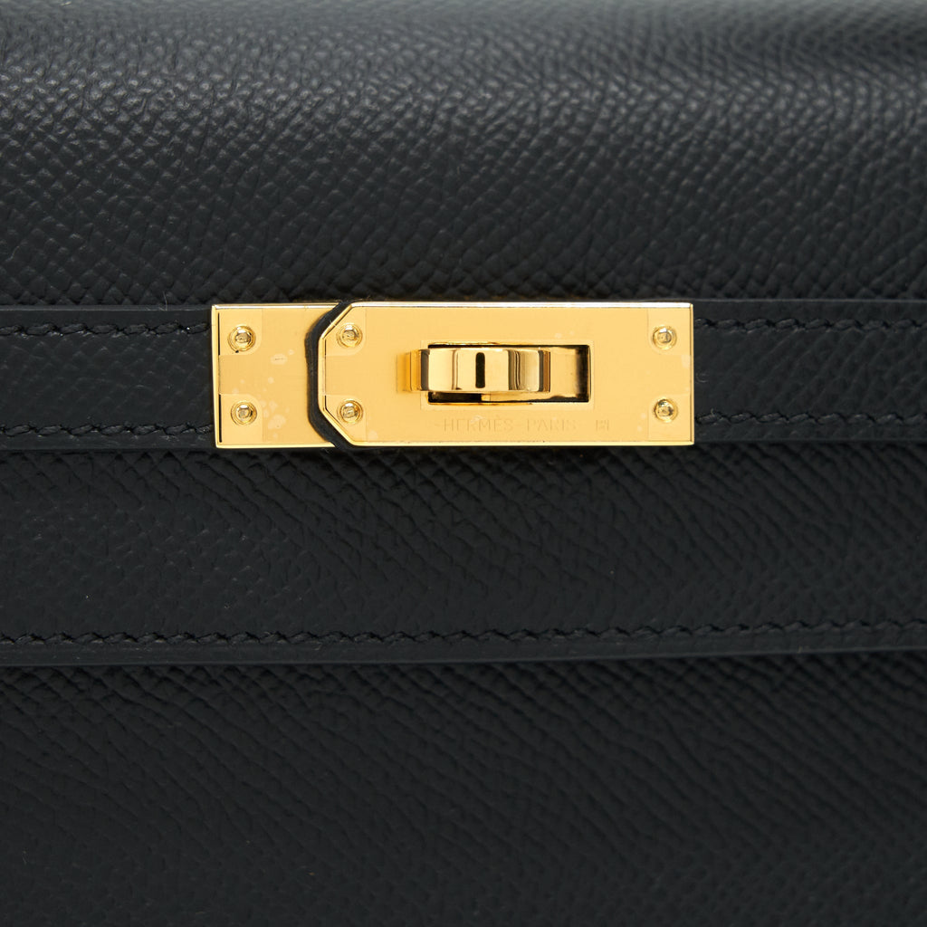 HERMES KELLY SELLIER 25 EPSOM BLACK GHW