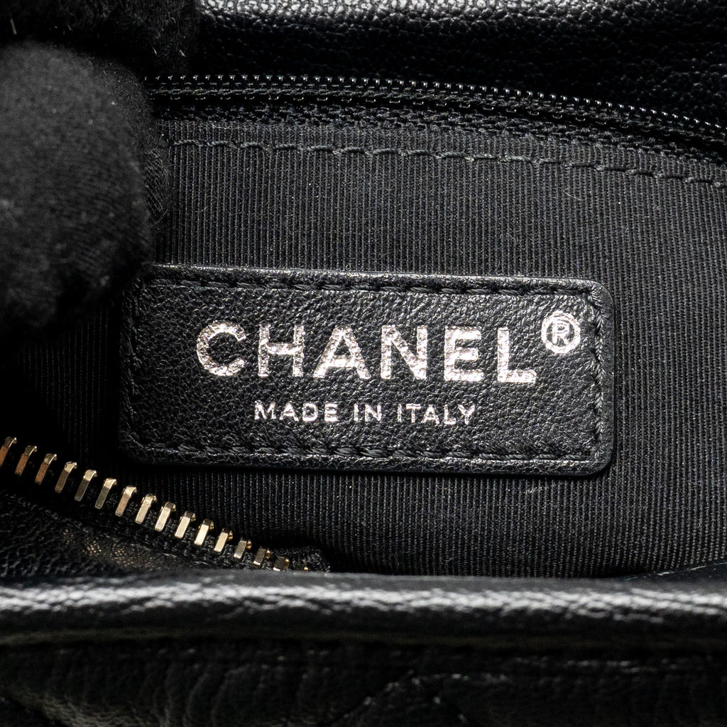 CHANEL SMALL GABRIELLE HOBO BAG GOATSKIN/PATENT BLACK MULTICOLOUR HARDWARE