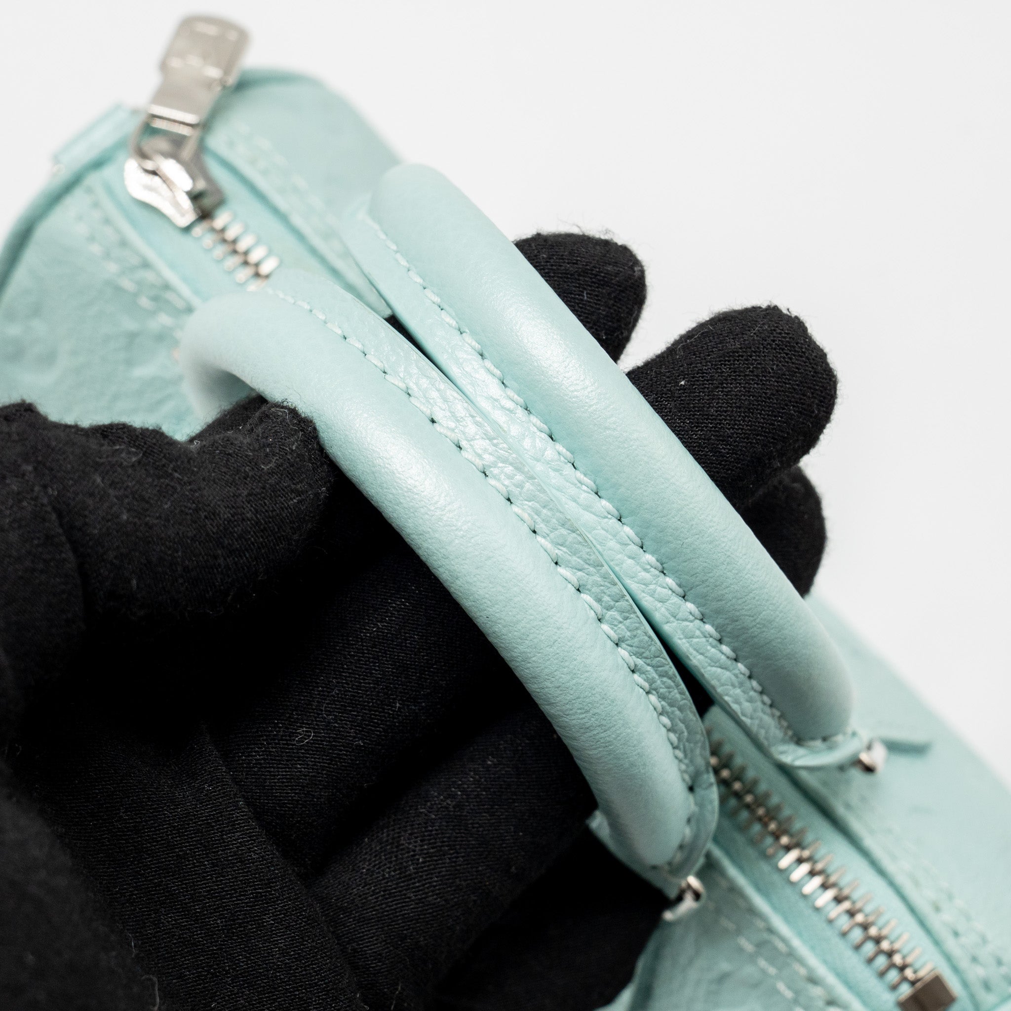 LOUIS VUITTON NANO SPEEDY MONOGRAM EMPREINTE LEATHER MINT GREEN SHW