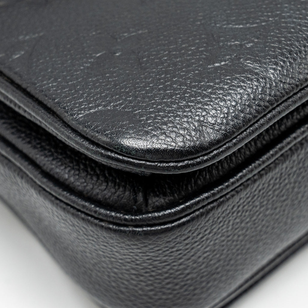 LOUIS VUITTON POCHETTE METIS MONOGRAM EMPREINTE BLACK GHW