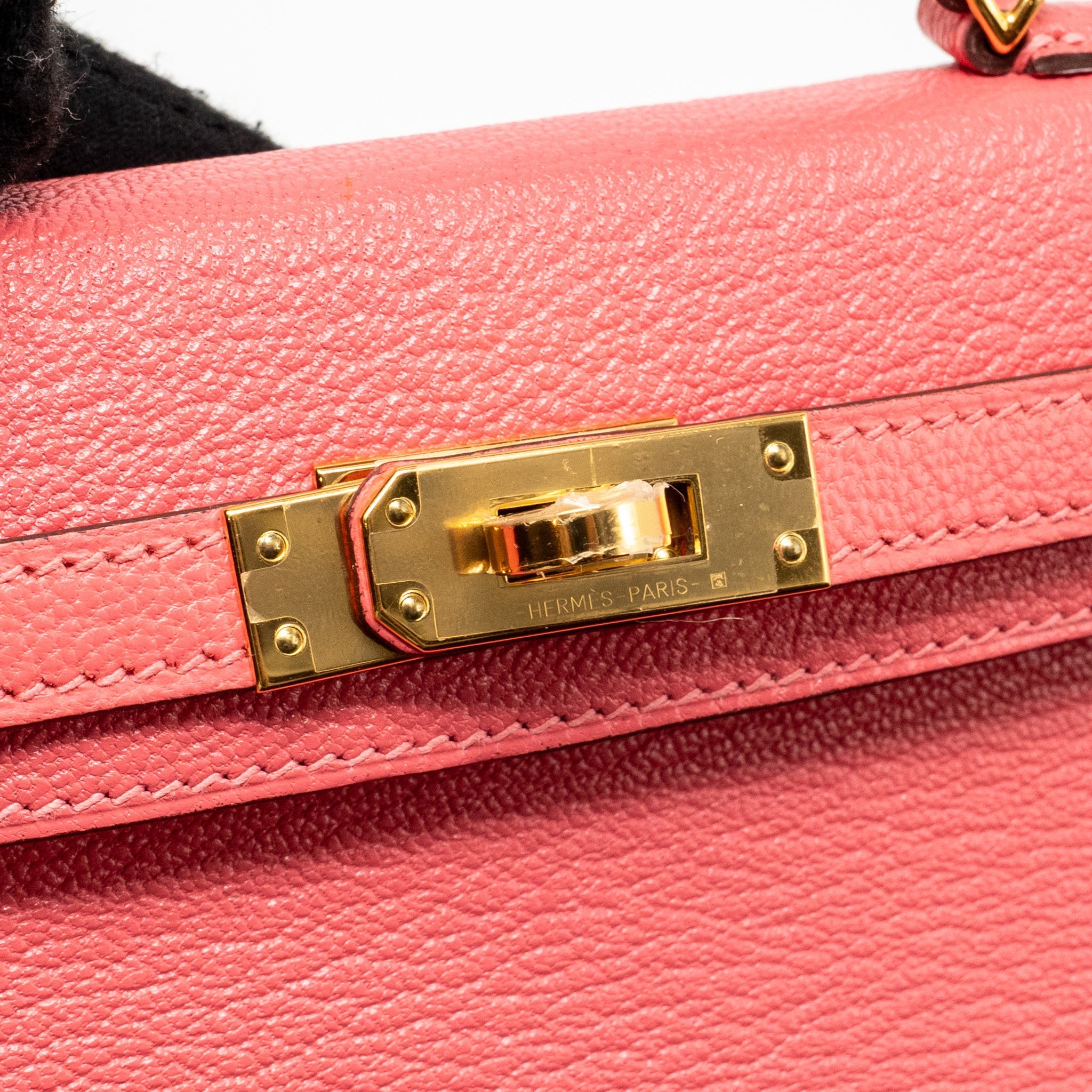 HERMES MINI KELLY II CHÈVRE MYSORE ROSE AZALEE GHW