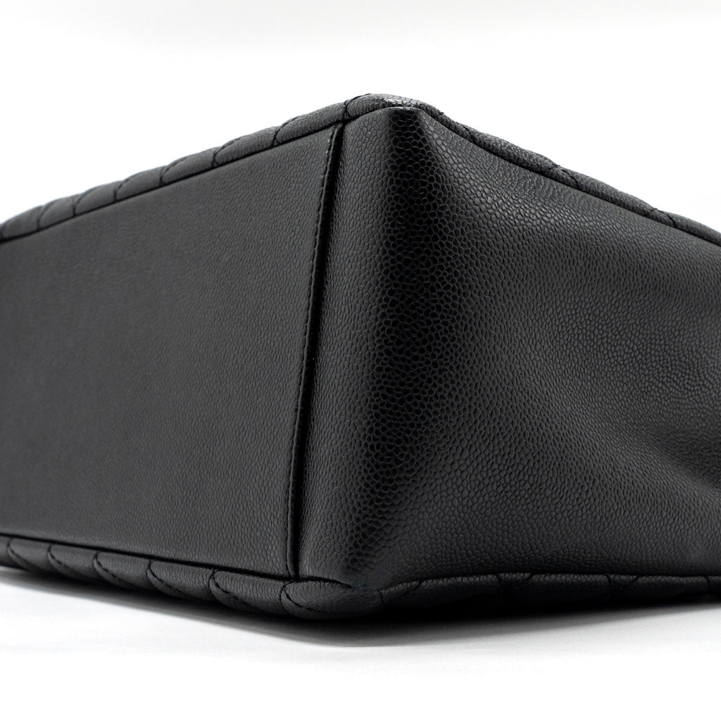 CHANEL GRAND SHOPPING TOTE BAG CAVIAR BLACK SHW