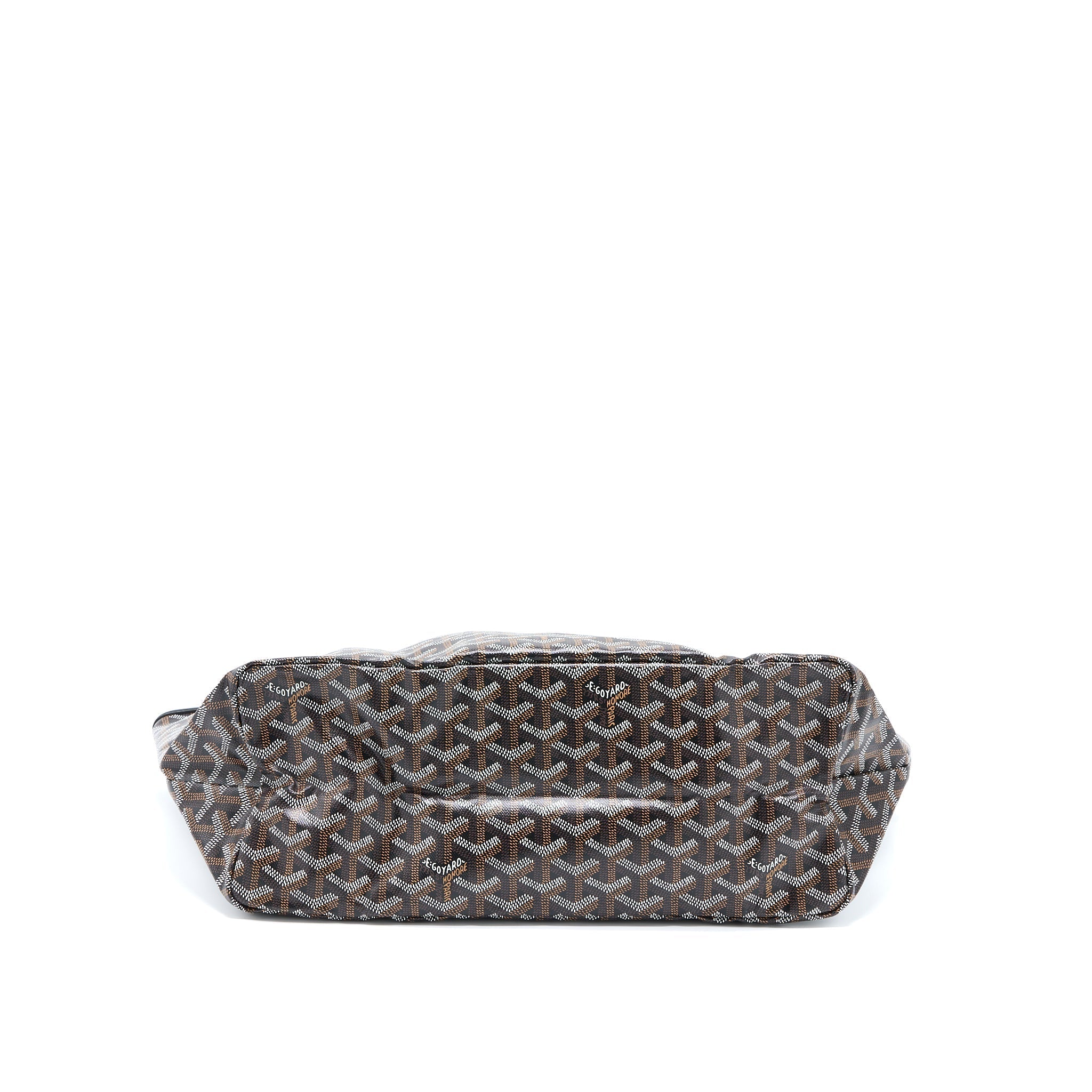 GOYARD SAINT LOUIS PM TOTE BAG GOYARDINE CANVAS BLACK