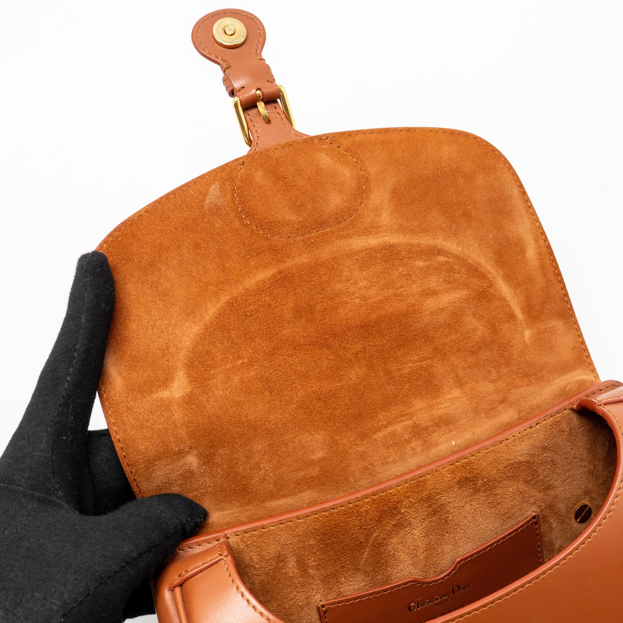 DIOR MEDIUM DIOR BOBBY BAG CALFSKIN DARK TAN GHW