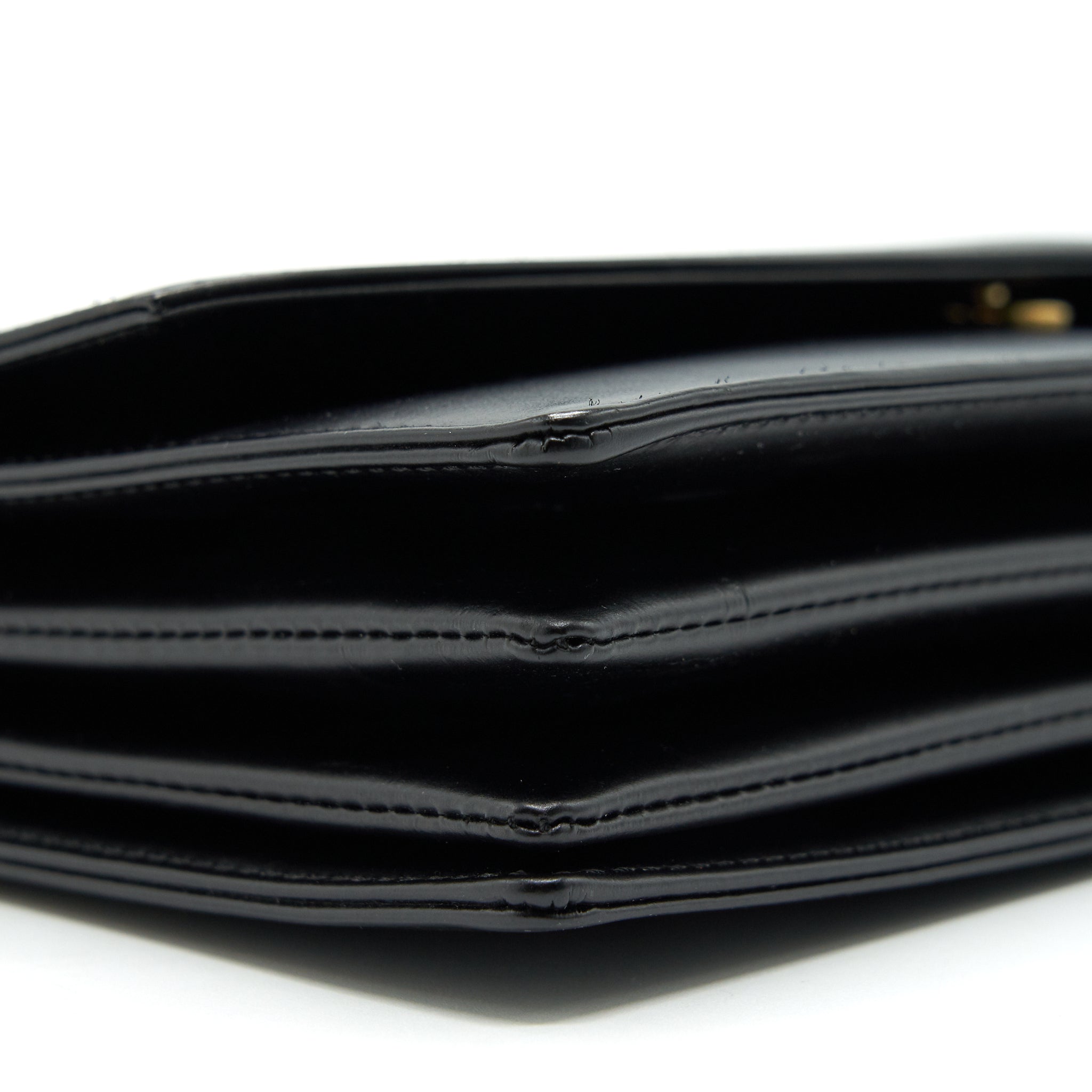 LOUIS VUITTON DELPHES VINTAGE OPERA LINE BAG LIMITED ED BLACK LEATHER SHOULDER BAG
