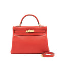HERMES KELLY 32 EVERCOLOR S5 ROUGE TOMATE GHW