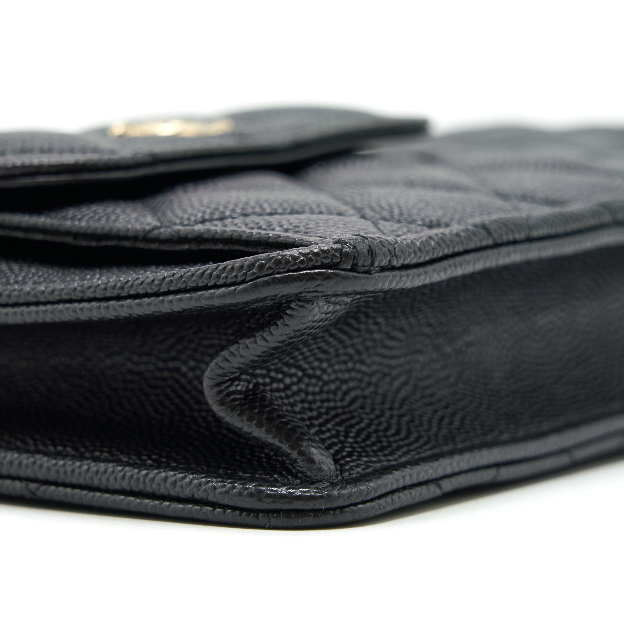 CHANEL MINI CROSSBODY BAG CAVIAR BLACK GHW