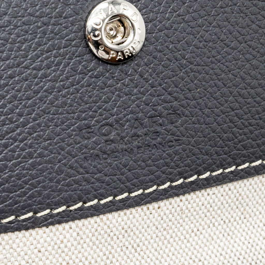 GOYARD SAINT LOUIS PM TOTE BAG GOYARDINE CANVAS/CALFSKIN GREY SHW