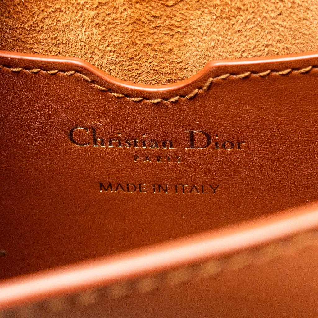 DIOR MEDIUM DIOR BOBBY BAG CALFSKIN DARK TAN GHW