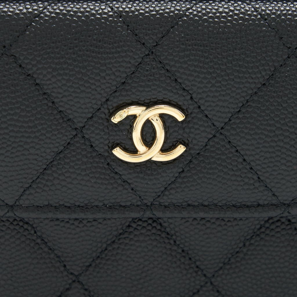 CHANEL MINI CROSSBODY BAG CAVIAR BLACK GHW