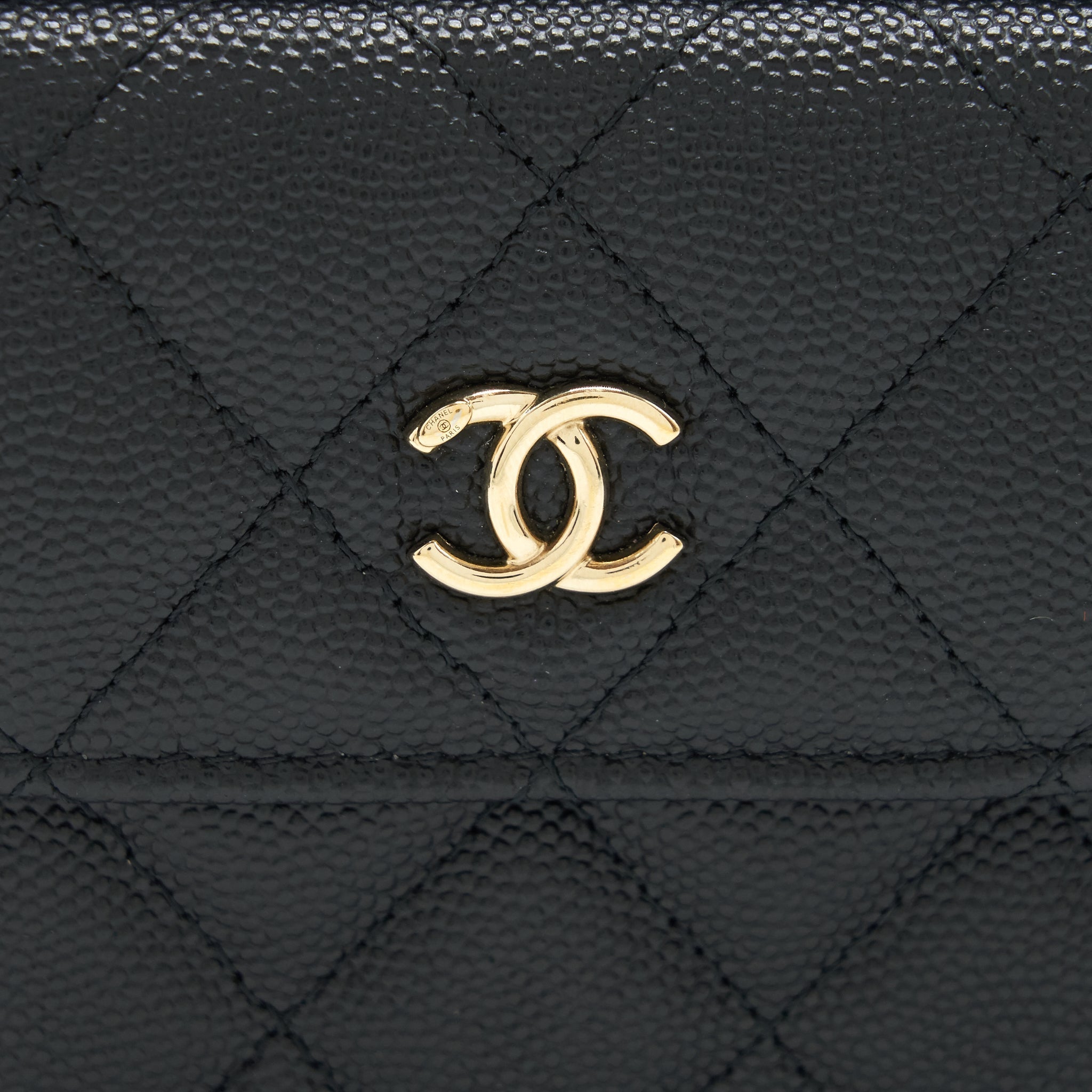 CHANEL MINI CROSSBODY BAG CAVIAR BLACK GHW