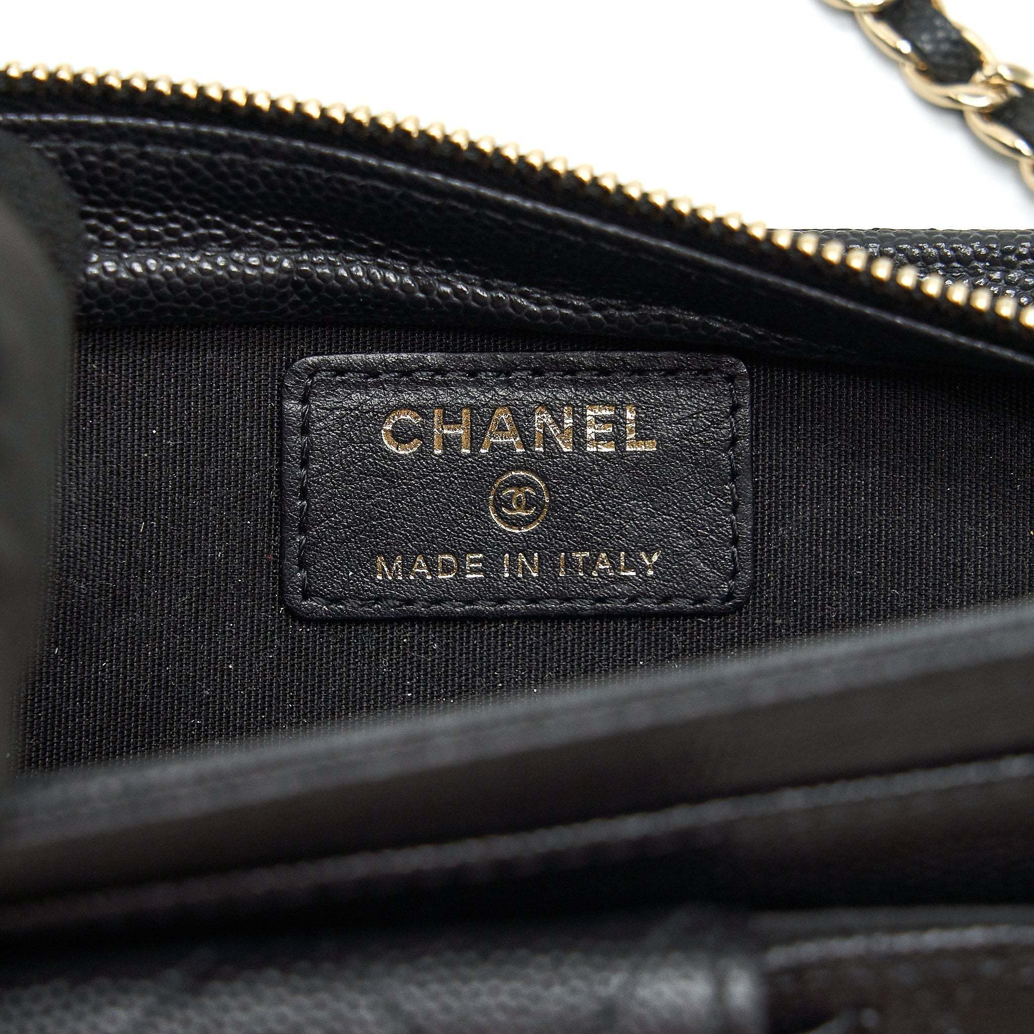 CHANEL MINI CROSSBODY BAG CAVIAR BLACK GHW
