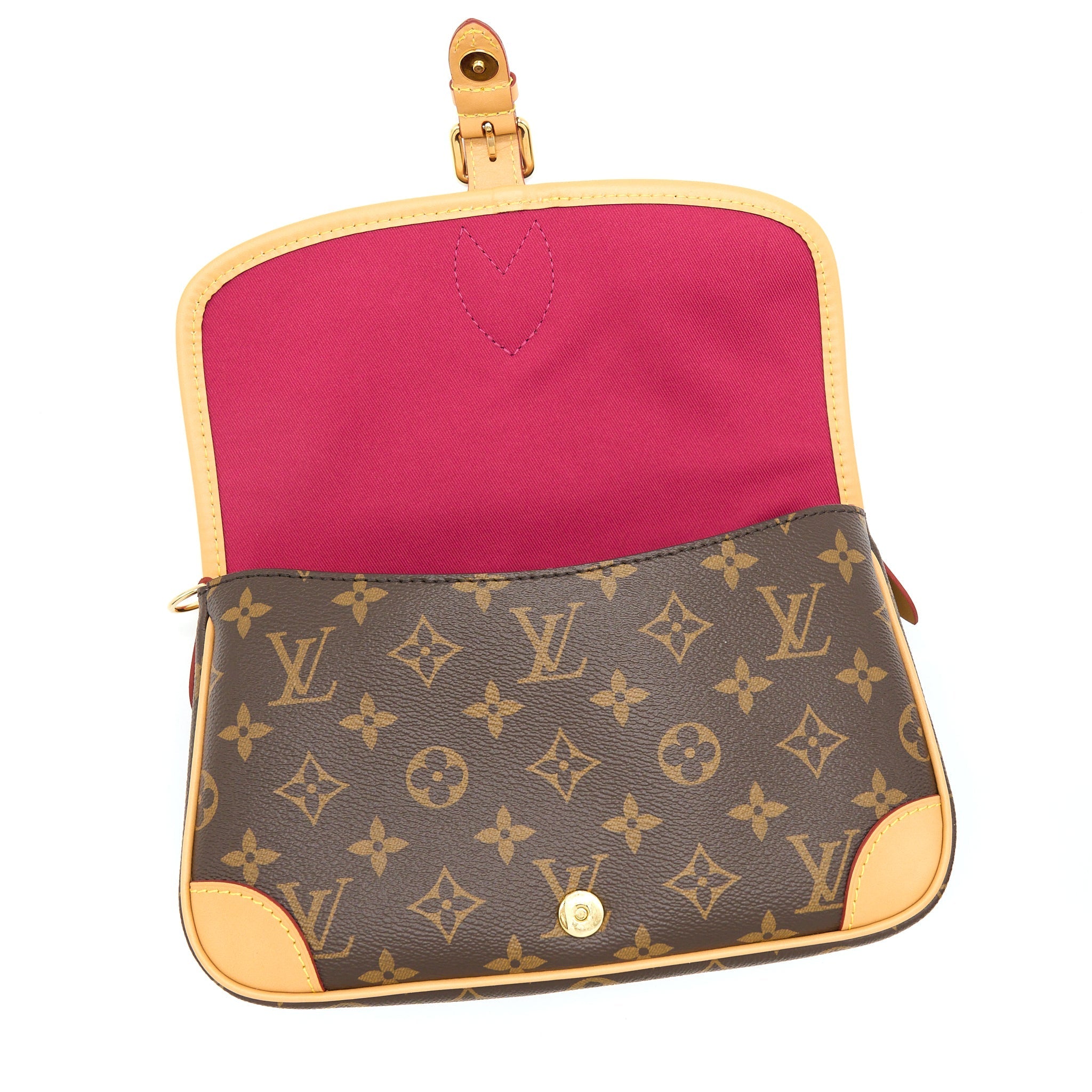 LOUIS VUITTON DIANE MONOGRAM CANVAS FUCHSIA GHW