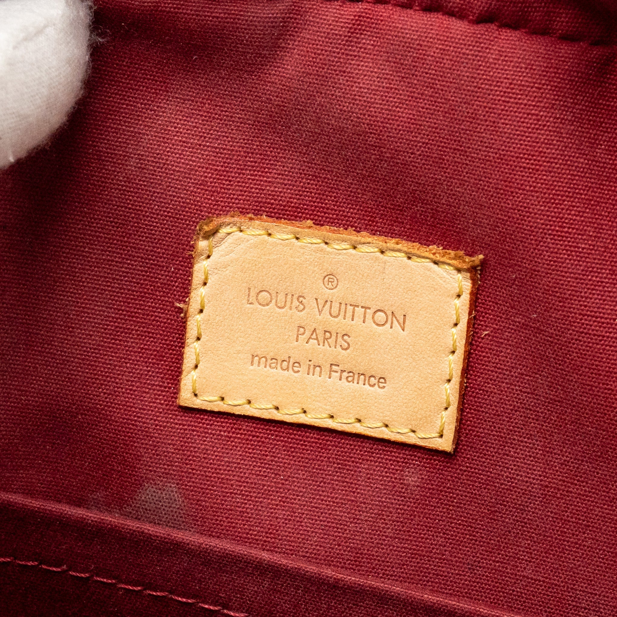 LOUIS VUITTON TROUVILLE PATENT LEATHER RED GHW